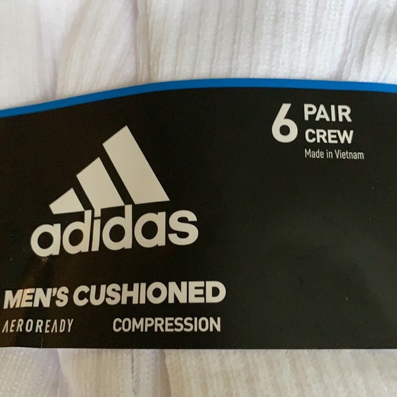 6 pairs socks set Adidas Men’s Cushioned Crew - Picture 9 of 16